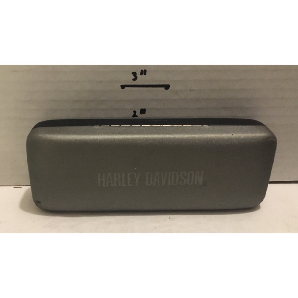 Harley-Davidson eyeglasses sunglasses case gray black